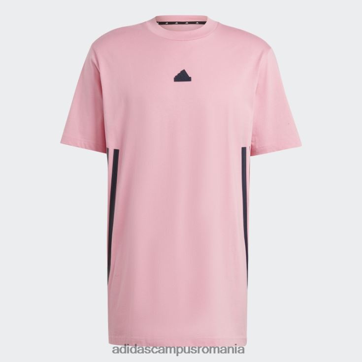 adidas campus romania Tricou adidas cu 3 dungi cu icoane din viitor roz elegant bărbați roz J266N25625