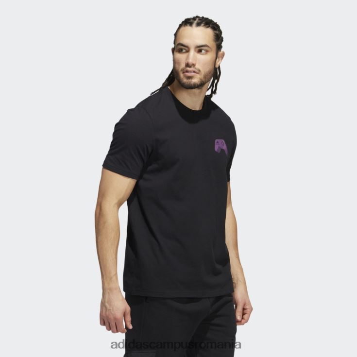 adidas campus romania Tricou grafic pentru jocuri color-shift negru bărbați negru J266N26242