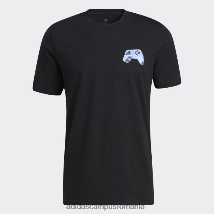 adidas campus romania Tricou grafic pentru jocuri color-shift negru bărbați negru J266N26242