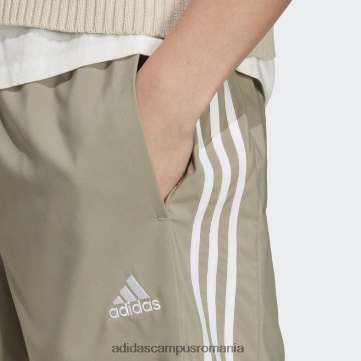 adidas campus romania aeroready essentials pantaloni scurți chelsea cu 3 dungi argintiu pebble bărbați pietriș argintiu/alb J266N25833
