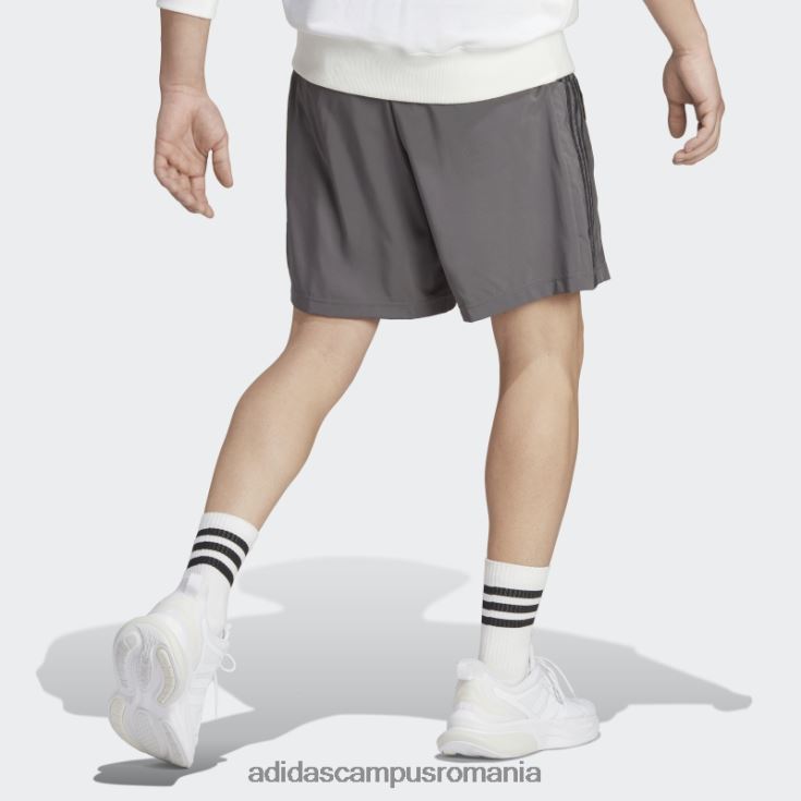 adidas campus romania aeroready essentials pantaloni scurți chelsea cu 3 dungi gri adidas bărbați gri/negru J266N213494