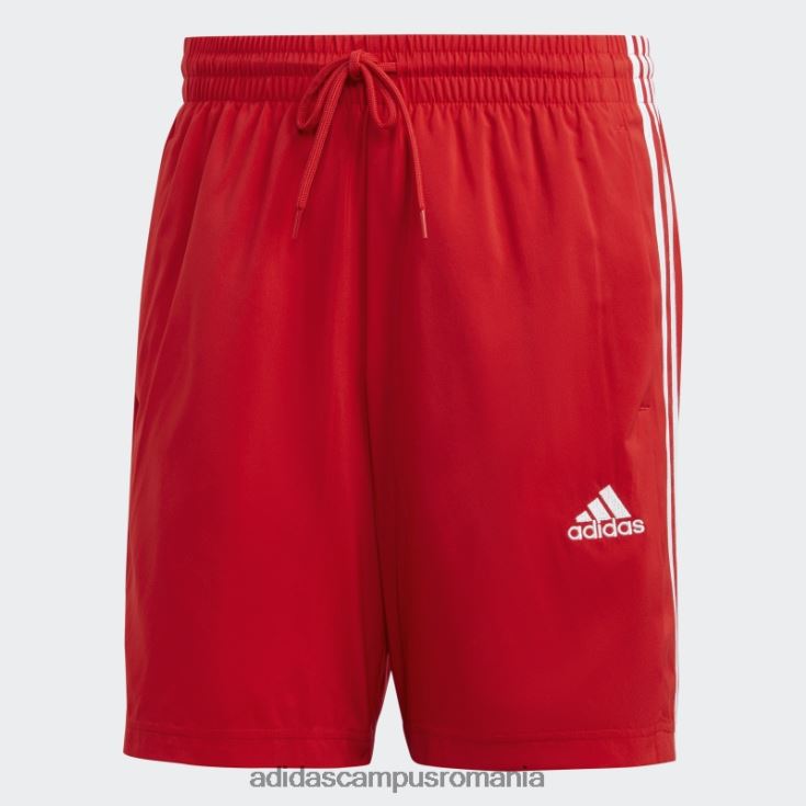 adidas campus romania aeroready essentials pantaloni scurți chelsea cu 3 dungi stacojiu bărbați stacojiu/alb J266N213352