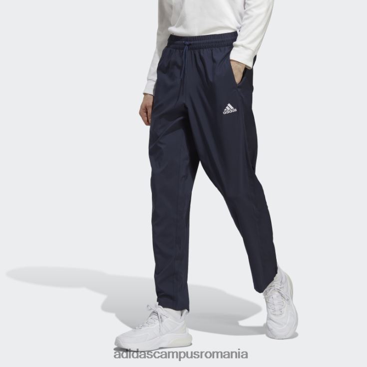 adidas campus romania aeroready essentials stanford pantaloni cu logo mic brodat cu tiv deschis, cerneală bărbați cerneală J266N21088