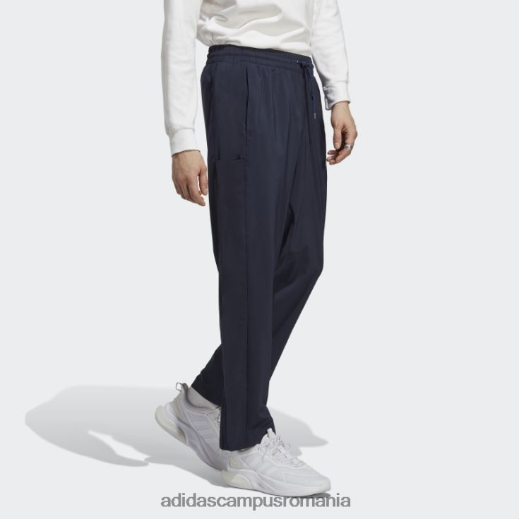 adidas campus romania aeroready essentials stanford pantaloni cu logo mic brodat cu tiv deschis, cerneală bărbați cerneală J266N21088