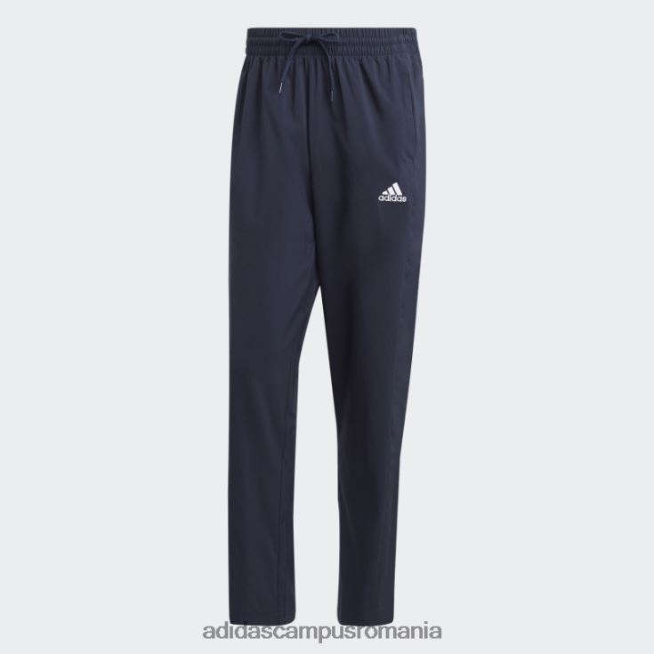adidas campus romania aeroready essentials stanford pantaloni cu logo mic brodat cu tiv deschis, cerneală bărbați cerneală J266N21088