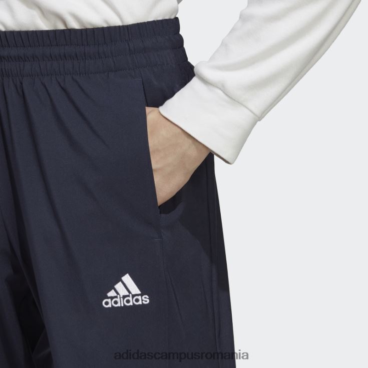 adidas campus romania aeroready essentials stanford pantaloni cu logo mic brodat cu tiv deschis, cerneală bărbați cerneală J266N21088