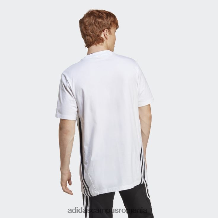 adidas campus romania alb viitor icons 3-stripes tee fashion bărbați alb J266N25079