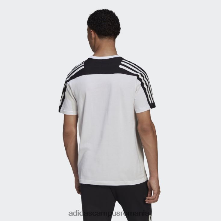 adidas campus romania alb viitor icons 3-stripes tee fashion bărbați alb J266N26719