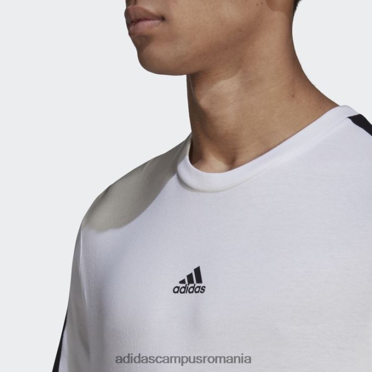 adidas campus romania alb viitor icons 3-stripes tee fashion bărbați alb J266N26719