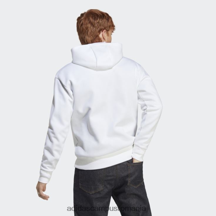 adidas campus romania alb viitor icons insignă de sport hanorac fierbinte bărbați alb J266N25355