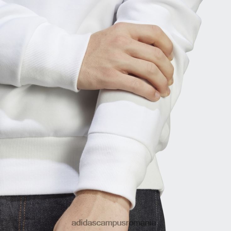 adidas campus romania alb viitor icons insignă de sport hanorac fierbinte bărbați alb J266N25355