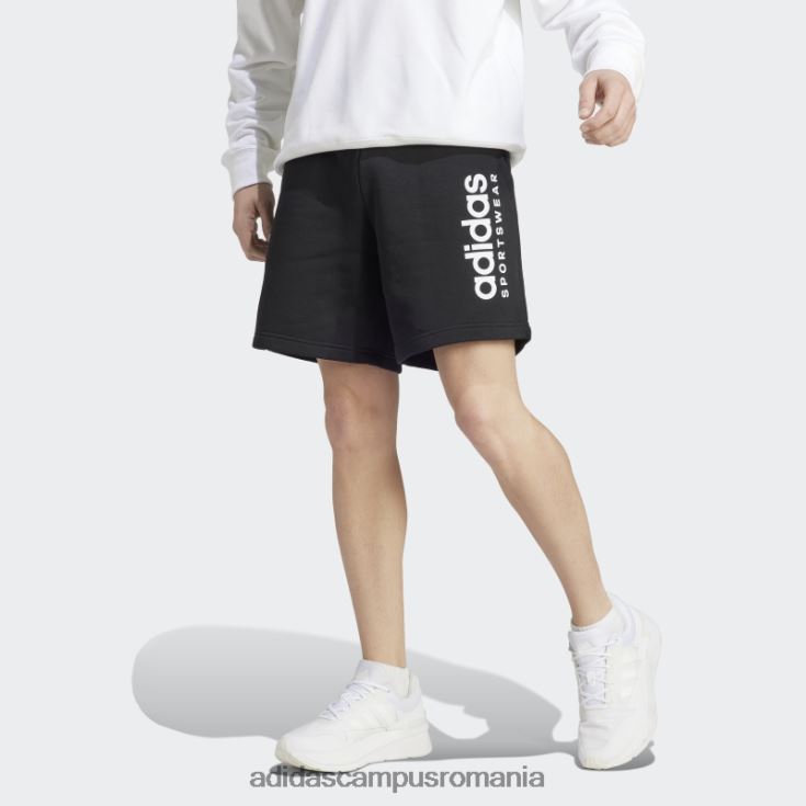 adidas campus romania all szn fleece graphic pantaloni scurți negru adidas bărbați negru J266N25118