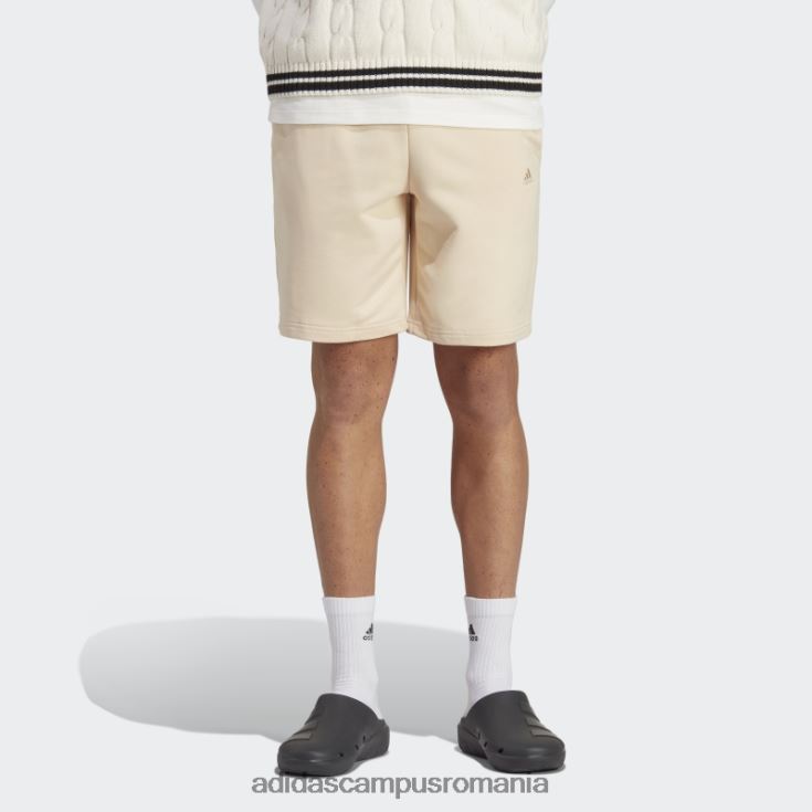 adidas campus romania all szn french terry pantaloni scurți nisip adidas bărbați nisip J266N26036