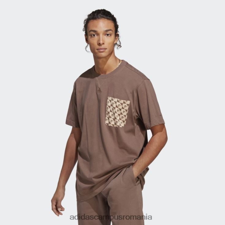 adidas campus romania all szn x logomania tricou pământ bărbați Pământ J266N214294