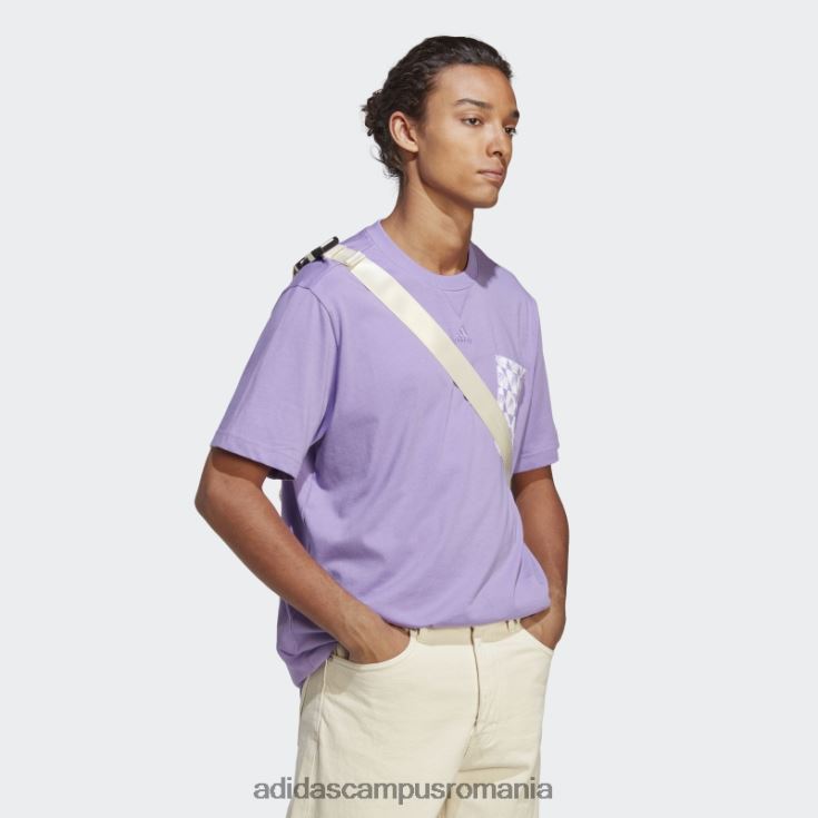 adidas campus romania all szn x logomania tricou violet adidas bărbați violet J266N214502