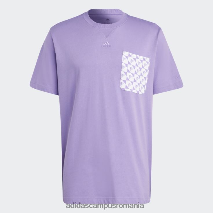 adidas campus romania all szn x logomania tricou violet adidas bărbați violet J266N214502