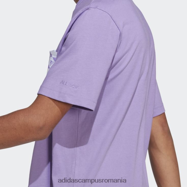 adidas campus romania all szn x logomania tricou violet adidas bărbați violet J266N214502