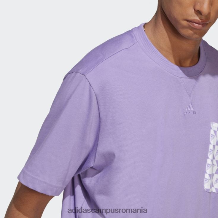 adidas campus romania all szn x logomania tricou violet adidas bărbați violet J266N214502