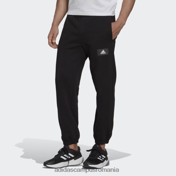 adidas campus romania black essentials feelvivid din bumbac fleece pantaloni de trening adidas bărbați negru J266N21635