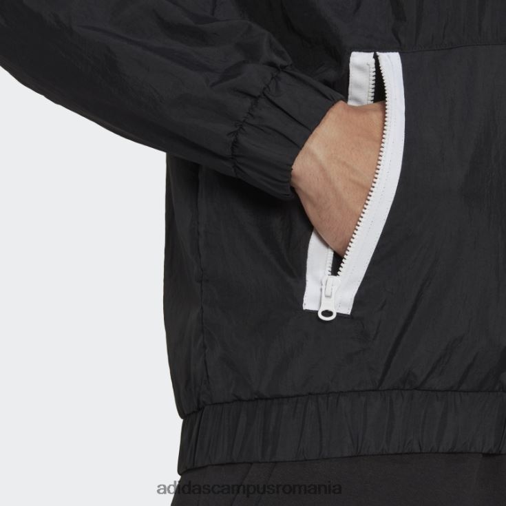 adidas campus romania black future icons hanorac țesut cu fermoar 1/4 cu 3 dungi adidas bărbați negru J266N214667