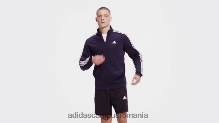 adidas campus romania cerneală pentru încălzire pentru încălzire cu 3 dungi bărbați cerneală/alb J266N213243