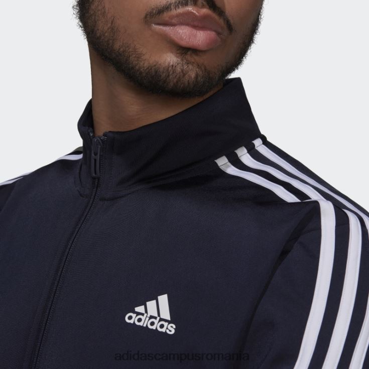 adidas campus romania cerneală pentru încălzire pentru încălzire cu 3 dungi bărbați cerneală/alb J266N213243