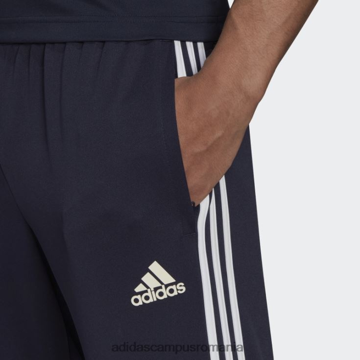adidas campus romania cerneală pentru pantaloni aeroready sereno slim, tăiat conic, cu 3 dungi bărbați cerneală J266N26398