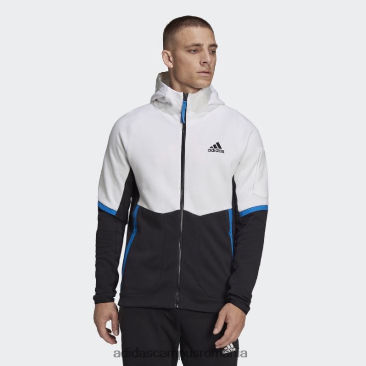 adidas campus romania conceput pentru gameday jachetă cu fermoar complet alb adidas bărbați alb J266N214604