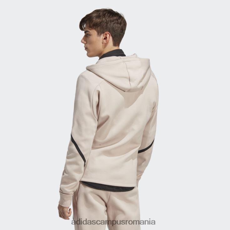 adidas campus romania conceput pentru ziua de joc, cu fermoar complet, hanorac taupe bărbați taupe J266N25564