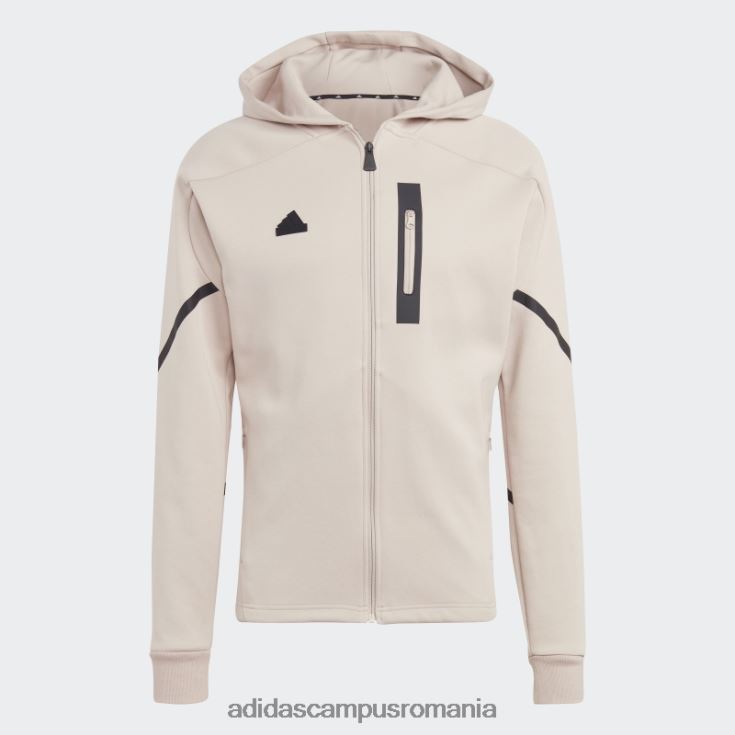 adidas campus romania conceput pentru ziua de joc, cu fermoar complet, hanorac taupe bărbați taupe J266N25564