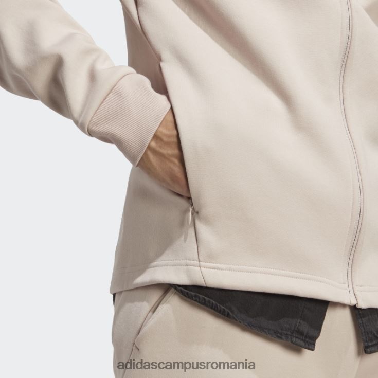 adidas campus romania conceput pentru ziua de joc, cu fermoar complet, hanorac taupe bărbați taupe J266N25564