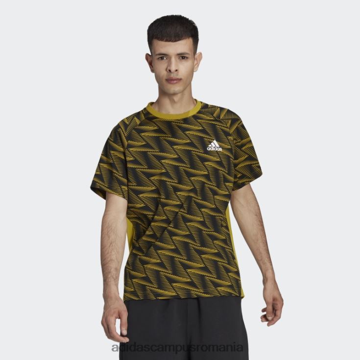 adidas campus romania conceput pentru ziua de joc, tricou de călătorie olive bărbați măsliniu/negru J266N27165