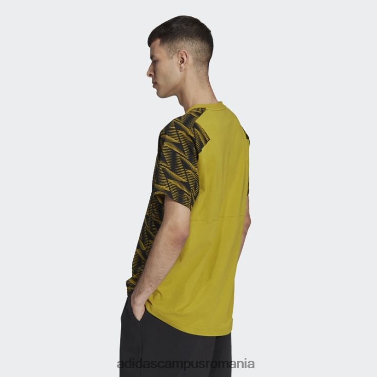 adidas campus romania conceput pentru ziua de joc, tricou de călătorie olive bărbați măsliniu/negru J266N27165