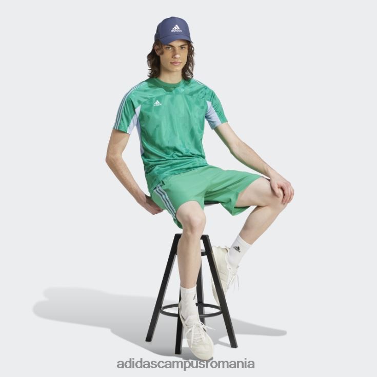 adidas campus romania curte verde tiro home tricou adidas bărbați curte verde/albastru zori J266N26039