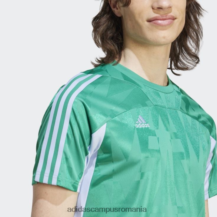 adidas campus romania curte verde tiro home tricou adidas bărbați curte verde/albastru zori J266N26039
