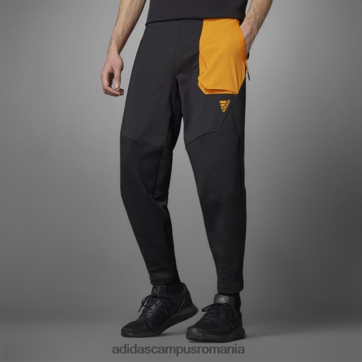 adidas campus romania d4m tricou negru adidas bărbați negru/portocaliu J266N214988