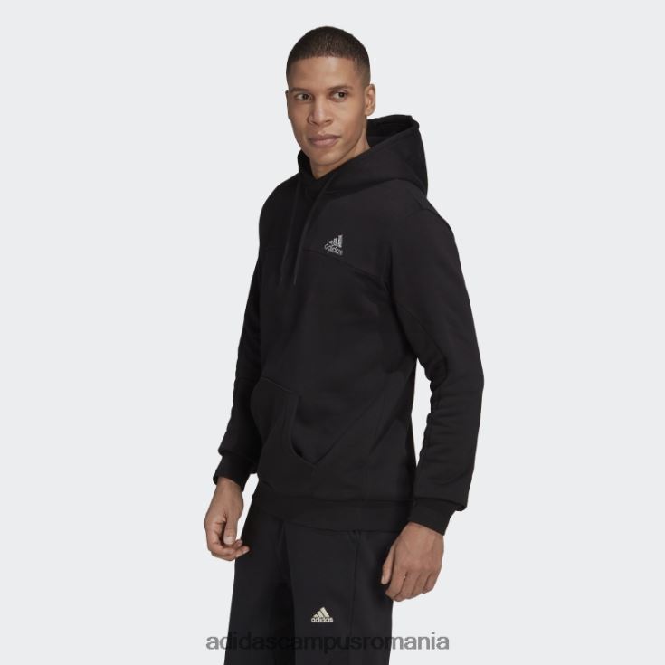 adidas campus romania ecuson din polar de stadion al hanoracului sport negru bărbați negru J266N26505