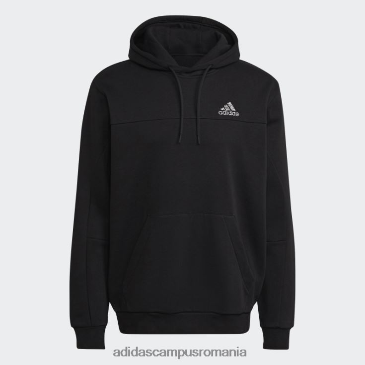 adidas campus romania ecuson din polar de stadion al hanoracului sport negru bărbați negru J266N26505