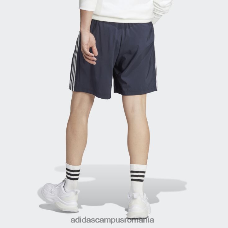 adidas campus romania elegant aeroready essentials pantaloni scurți chelsea cu 3 dungi alb bărbați cerneală/alb J266N21126