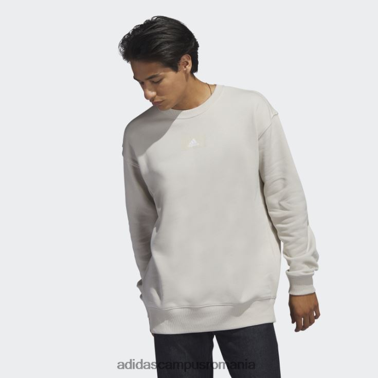 adidas campus romania elementele esențiale feelvivid bumbac fleece hanorac cu umăr căzut aluminiu bărbați aluminiu J266N26715
