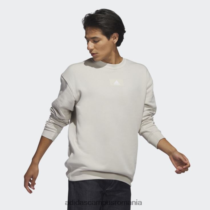 adidas campus romania elementele esențiale feelvivid bumbac fleece hanorac cu umăr căzut aluminiu bărbați aluminiu J266N26715