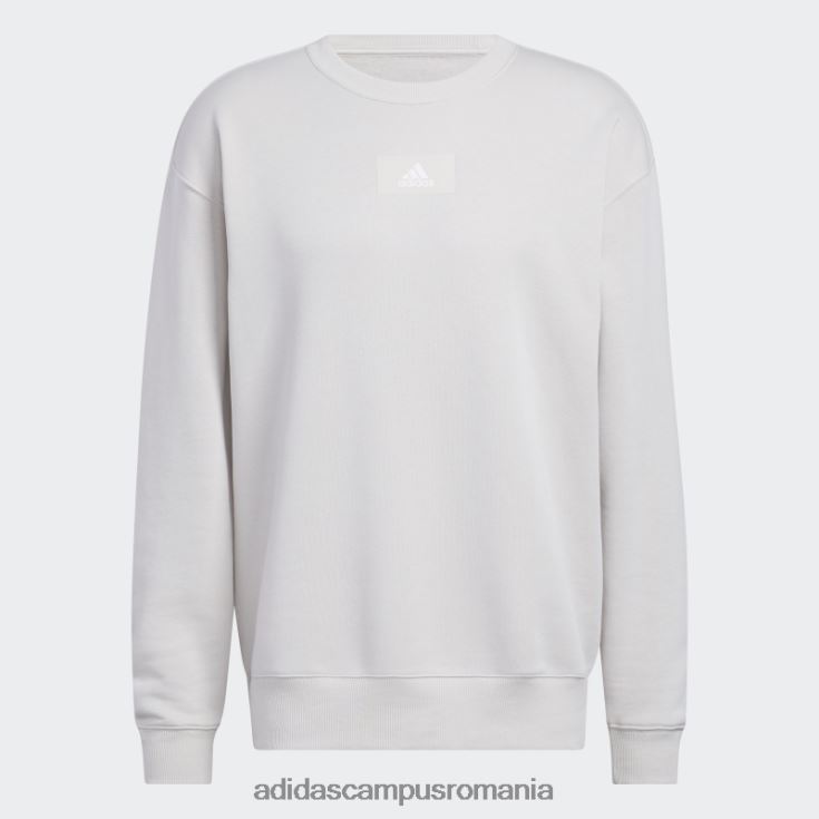 adidas campus romania elementele esențiale feelvivid bumbac fleece hanorac cu umăr căzut aluminiu bărbați aluminiu J266N26715