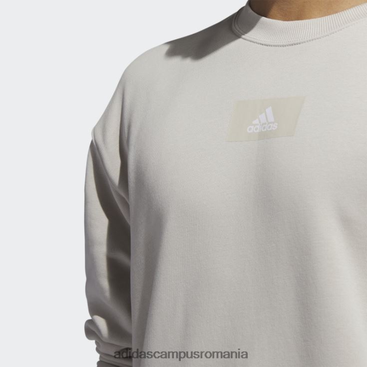 adidas campus romania elementele esențiale feelvivid bumbac fleece hanorac cu umăr căzut aluminiu bărbați aluminiu J266N26715