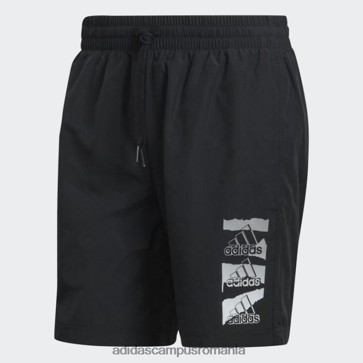 adidas campus romania esențiale brandlove pantaloni scurți țesuți chelsea negri adidas bărbați negru J266N214784