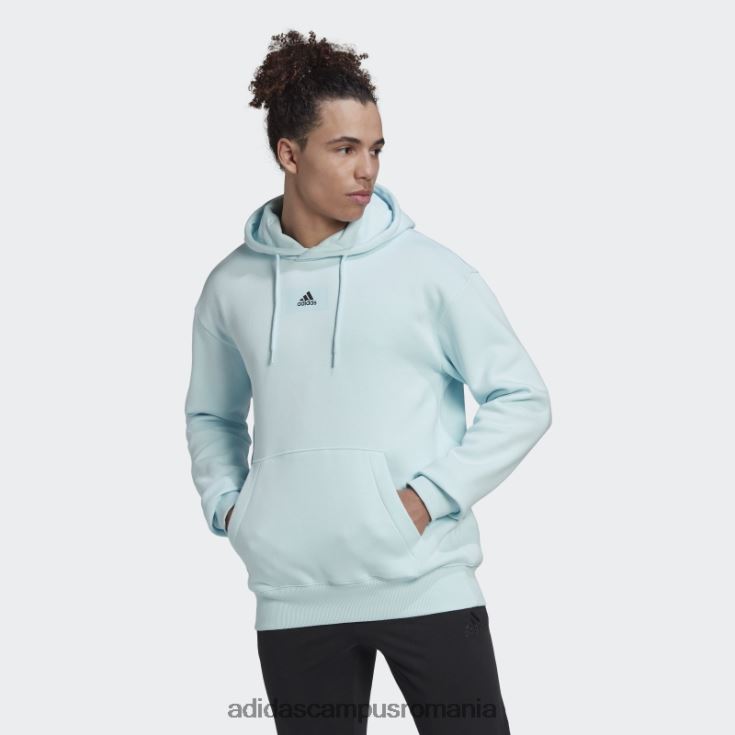 adidas campus romania essentials feelvivid bumbac fleece hanorac cu umăr căzut albastru adidas bărbați albastru J266N214610