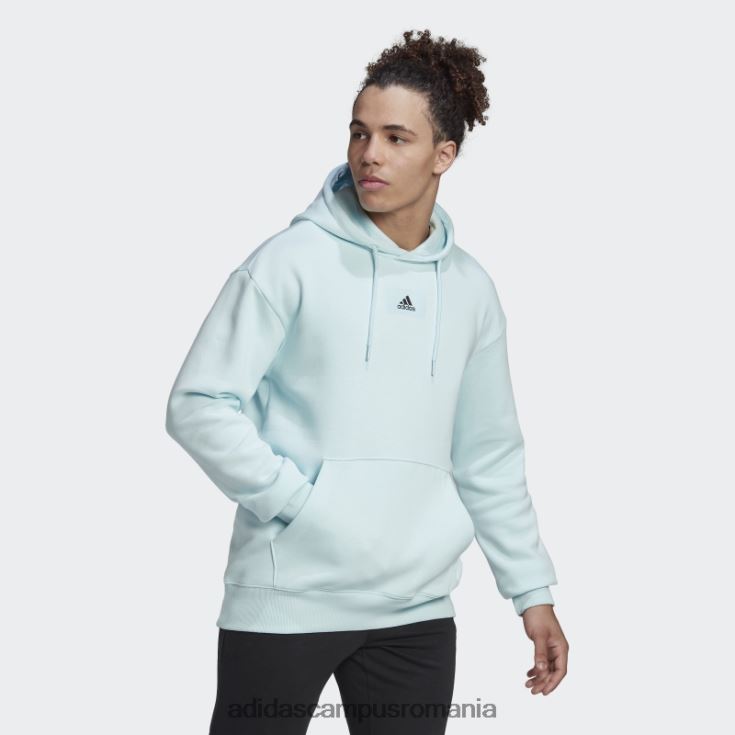 adidas campus romania essentials feelvivid bumbac fleece hanorac cu umăr căzut albastru adidas bărbați albastru J266N214610