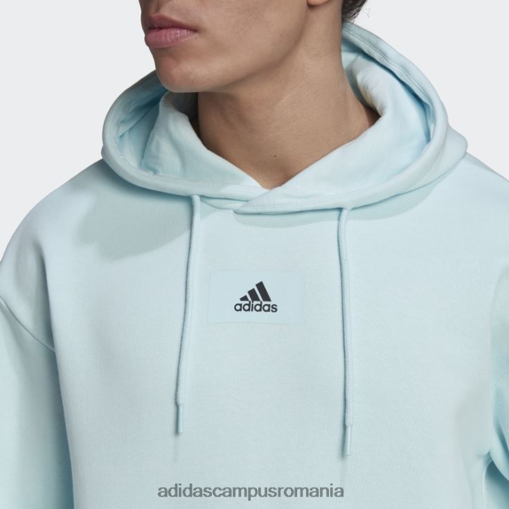 adidas campus romania essentials feelvivid bumbac fleece hanorac cu umăr căzut albastru adidas bărbați albastru J266N214610