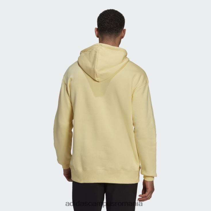 adidas campus romania essentials feelvivid bumbac fleece hanorac cu umăr căzut galben bărbați galben J266N27538
