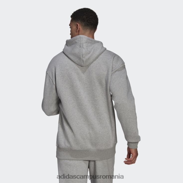 adidas campus romania essentials feelvivid bumbac fleece hanorac cu umăr căzut gri mediu adidas bărbați gri mediu J266N26534