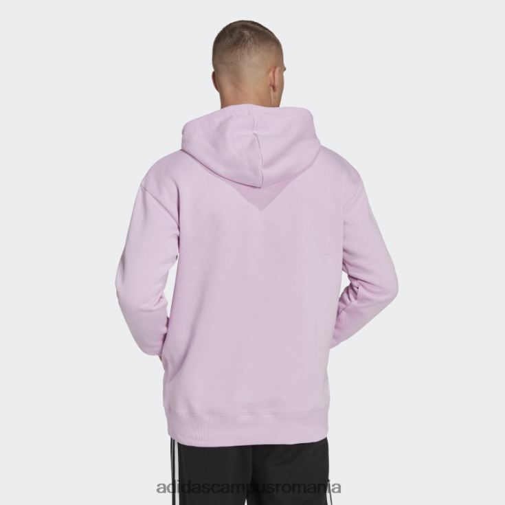 adidas campus romania essentials feelvivid bumbac fleece hanorac cu umăr căzut liliac bărbați liliac J266N26979